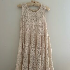Altar'd State Lace Mini Dress - Cream